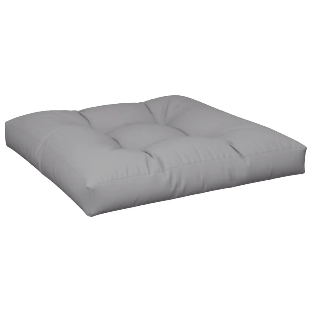 Pallet Cushions Polyester 2 pcs Grey Outdoor Garden Sofa Seat Pad
