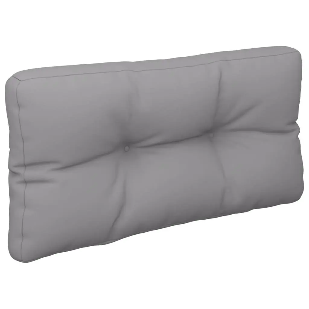 Pallet Cushions Polyester 2 pcs Grey Outdoor Garden Sofa Seat Pad