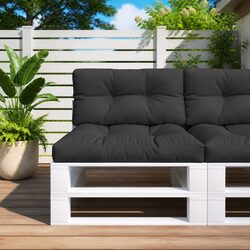 Premium Black Pallet Cushions 2 pcs for Comfort