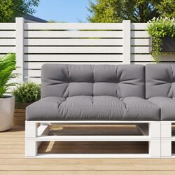 Premium Grey Polyester Pallet Cushions – 2 Pack