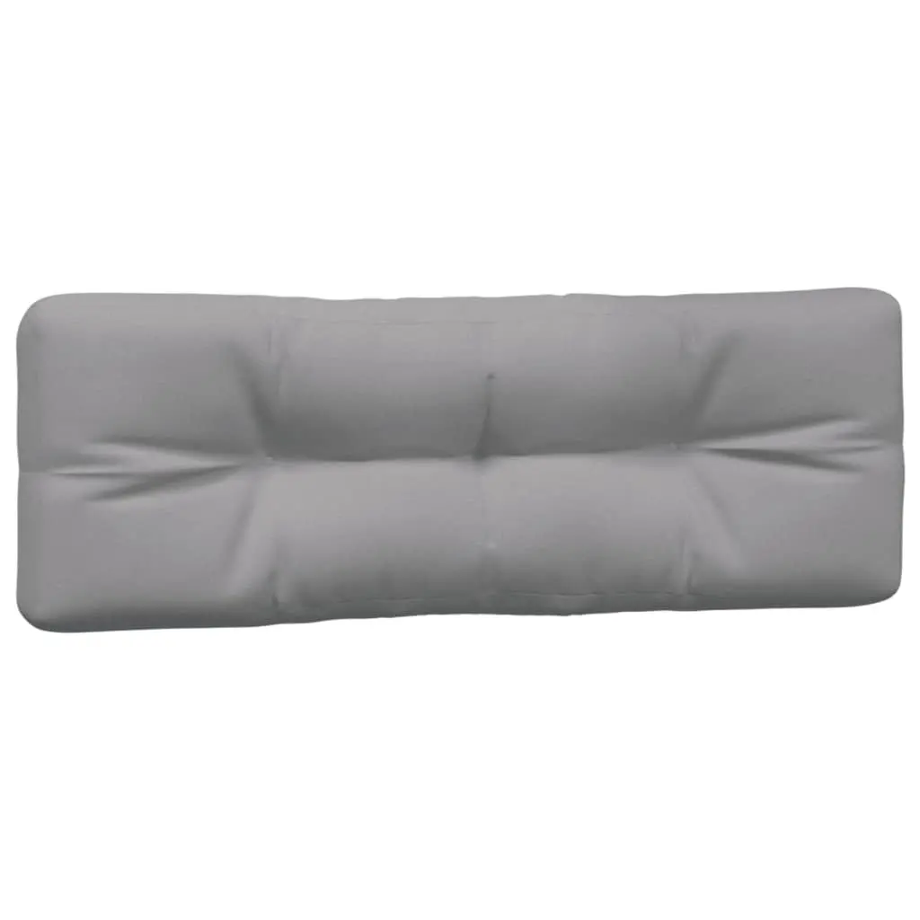Pallet Cushions 2 Pieces Grey Polyester Fabric Outdoor Garden Sofa Seating Pads