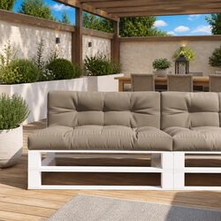 Taupe Outdoor Indoor Pallet Cushion Set – 2 Pieces