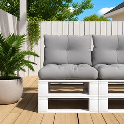 High-Quality Grey Outdoor Garden Sofa Pad Set