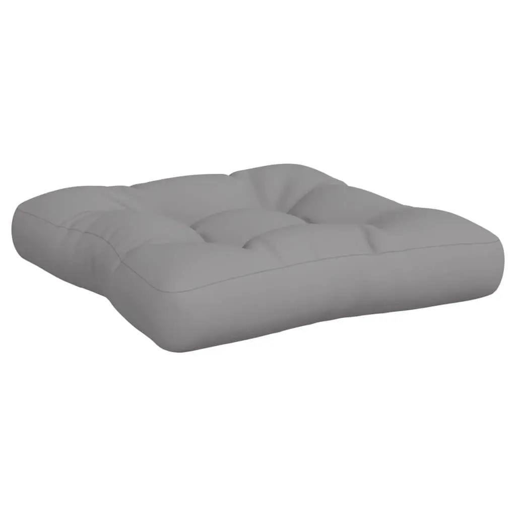 Pallet Cushions Polyester 2 Pieces Grey Outdoor Garden Sofa Pad Seating Decor