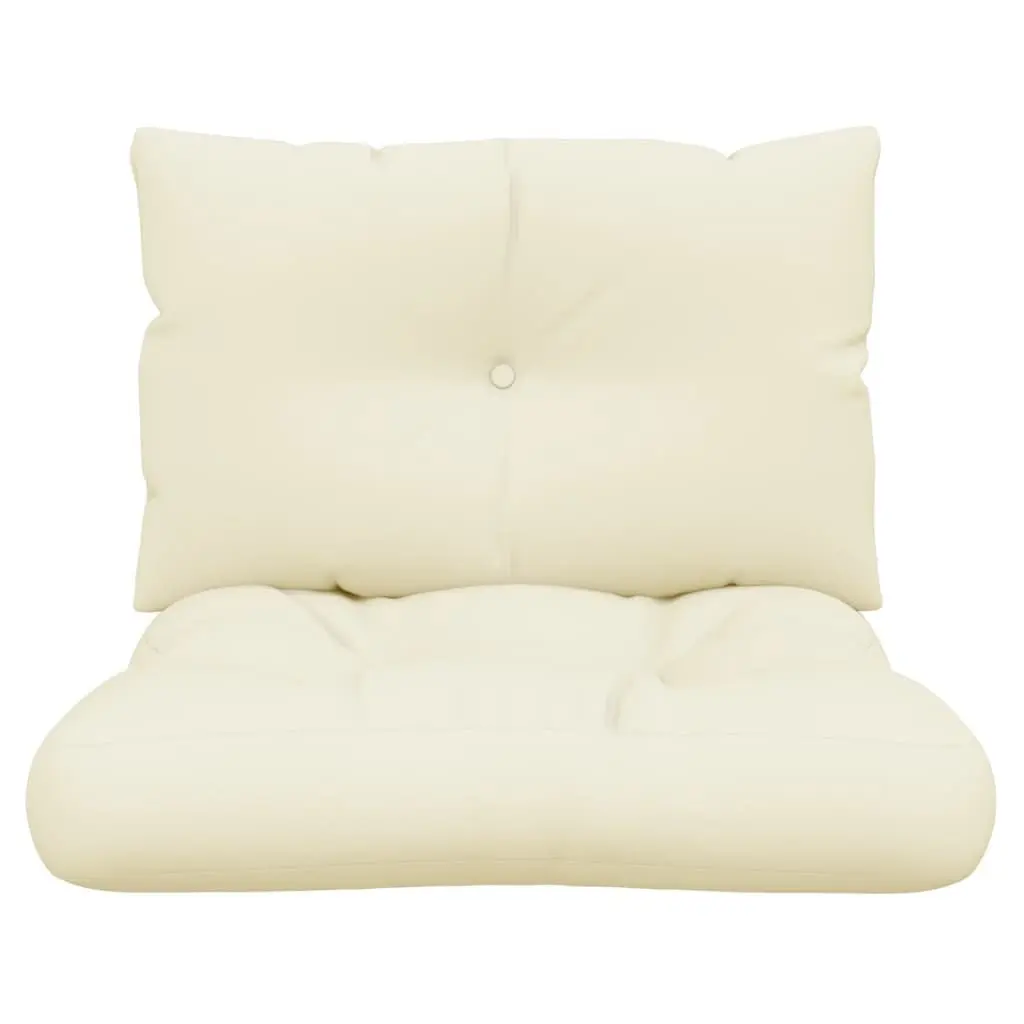 Pallet Cushions 2 pcs Cream Outdoor Garden Sofa Seating Pad Furniture Cushion