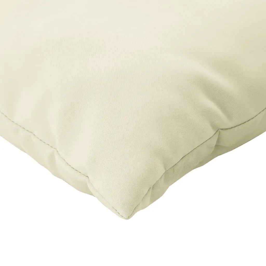 Pallet Cushions 2 pcs Cream Outdoor Garden Sofa Seating Pad Furniture Cushion