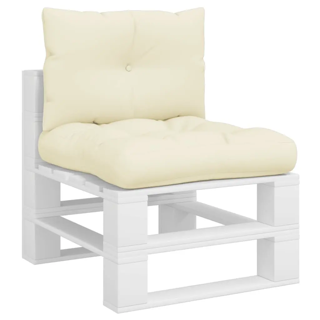 Pallet Cushions 2 pcs Cream Outdoor Garden Sofa Seating Pad Furniture Cushion