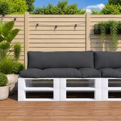 Durable Anthracite Pallet Cushions 2 pcs for Seating Comfort