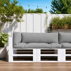 Premium Grey Fabric Pallet Cushions Set of 3