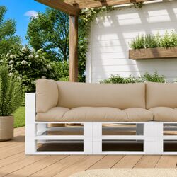 Taupe Pallet Cushions Set of 3 for Outdoor Comfort