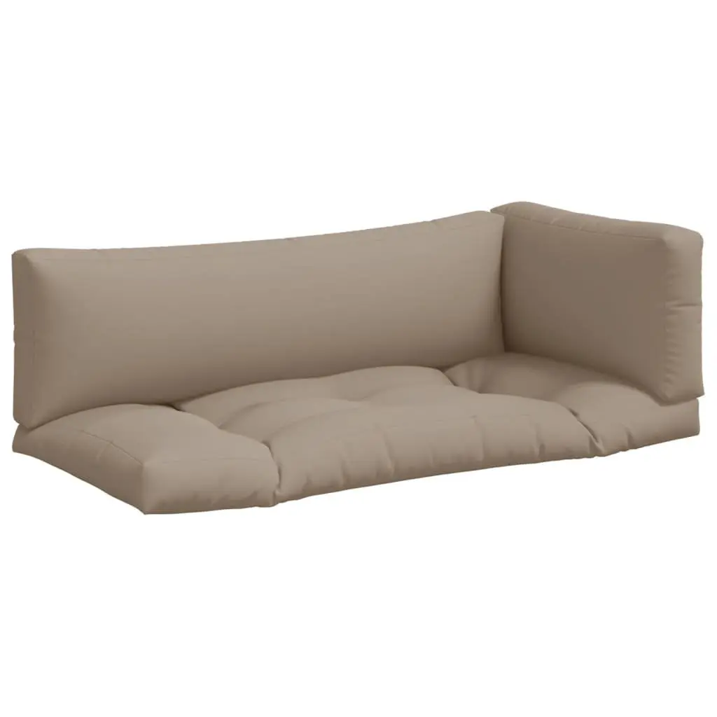Taupe Pallet Cushions Set of 3 for Outdoor Comfort