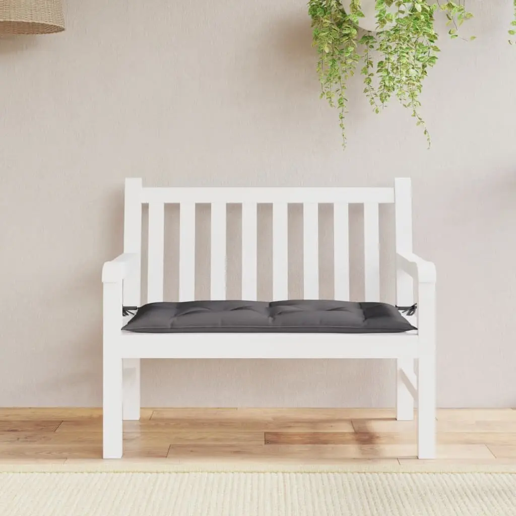 Anthracite Garden Bench Cushion 100x50x7cm