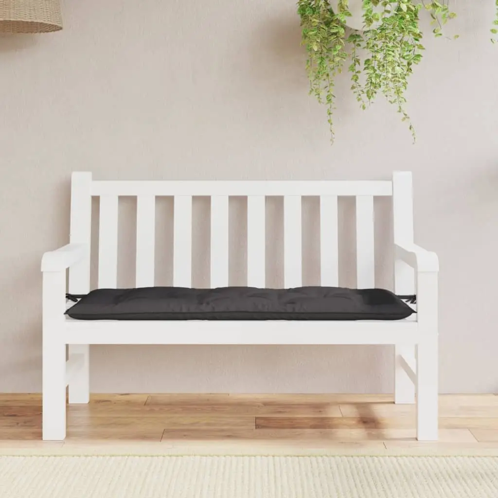 Anthracite Garden Bench Cushion 120x50x7cm