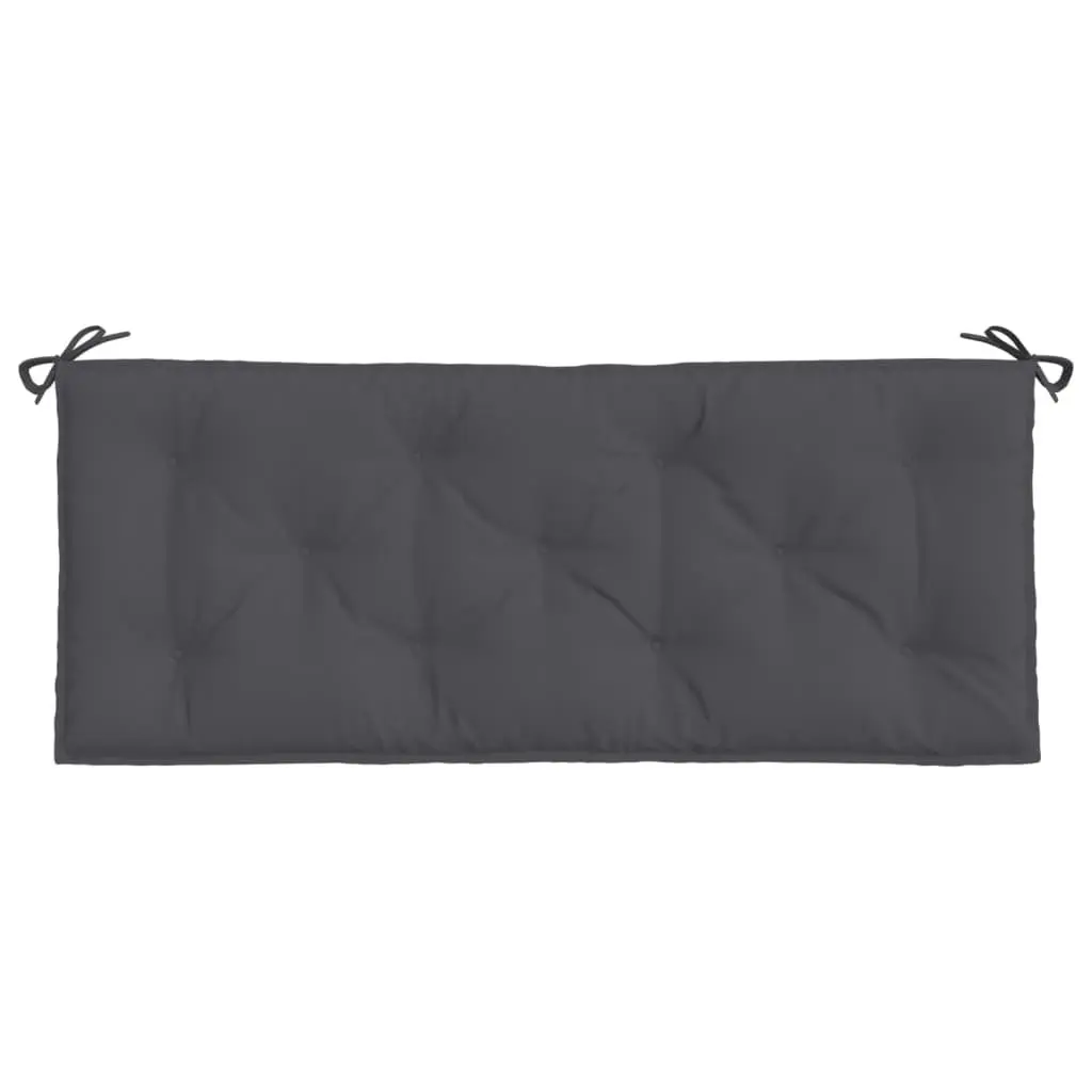 Anthracite Garden Bench Cushion 120x50x7cm