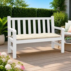 High-Quality Cream Garden Bench Cushion with Oxford Fabric