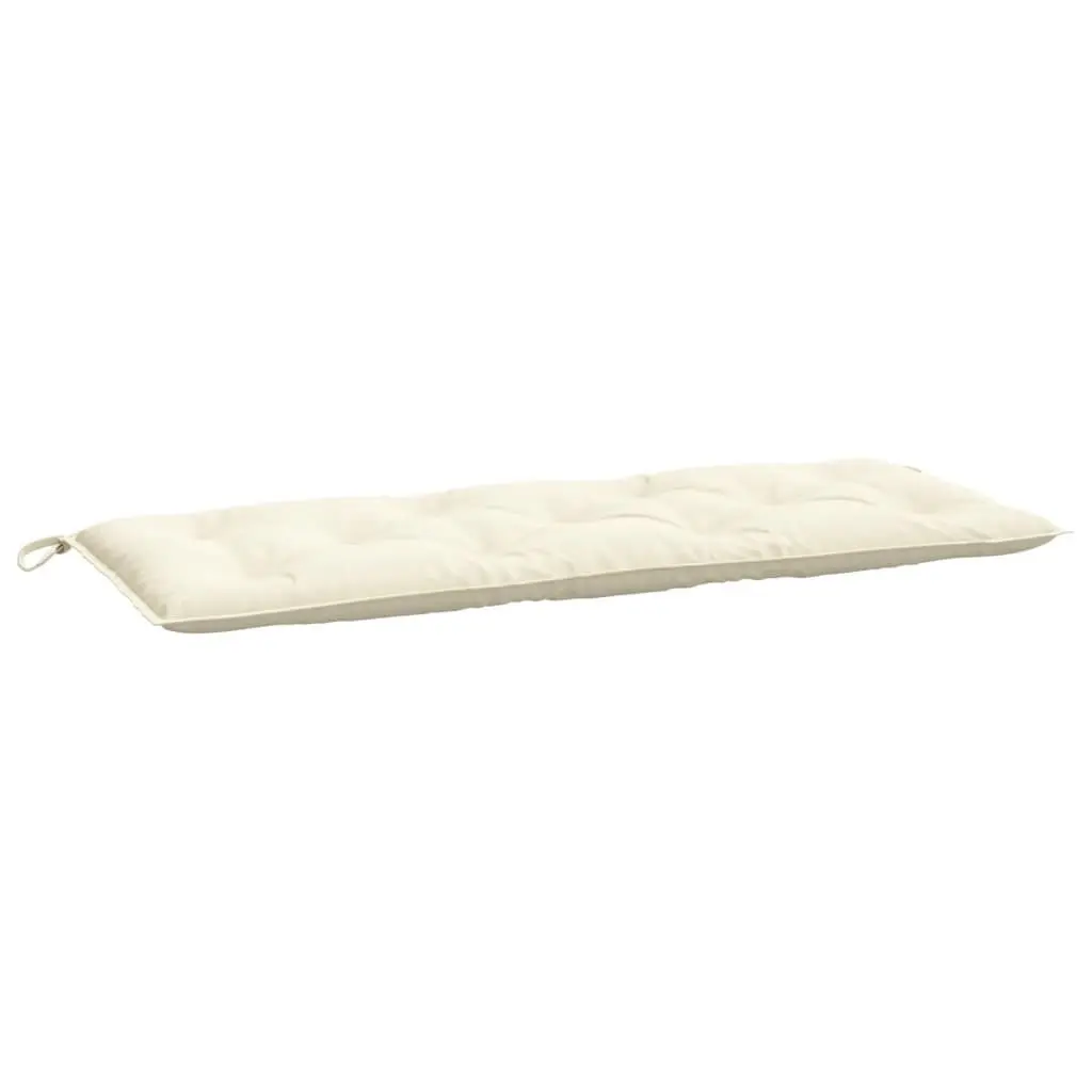 Garden Bench Cushion Oxford Fabric 120x50x7cm Cream