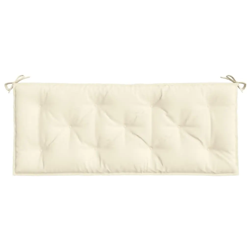 Garden Bench Cushion Oxford Fabric 120x50x7cm Cream