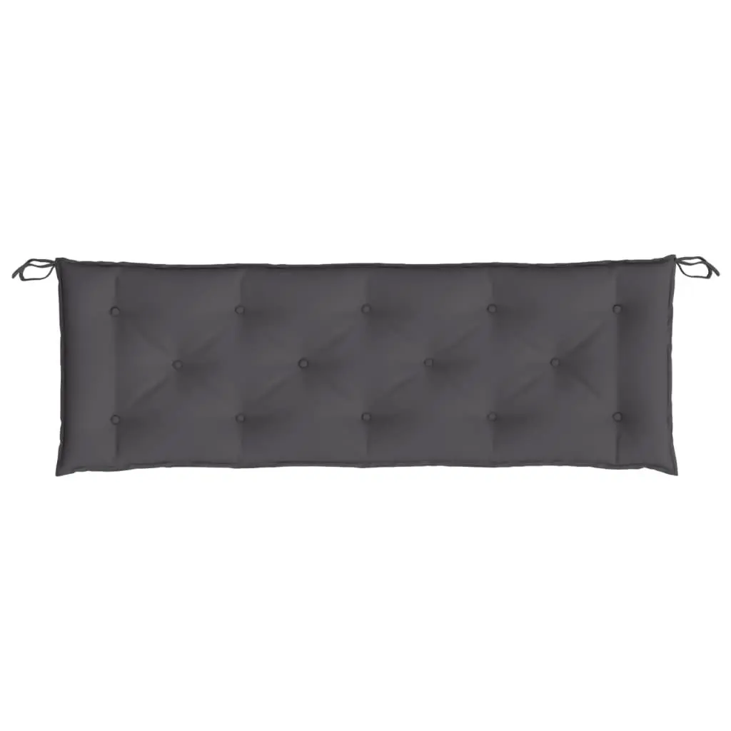 Garden Bench Cushion Oxford Fabric 150x50x7cm Anthracite