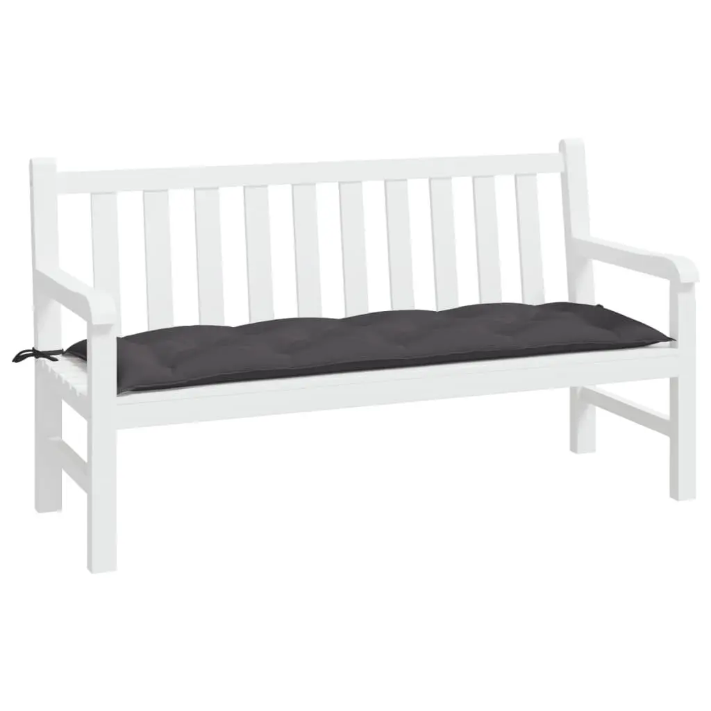 Garden Bench Cushion Oxford Fabric 150x50x7cm Anthracite