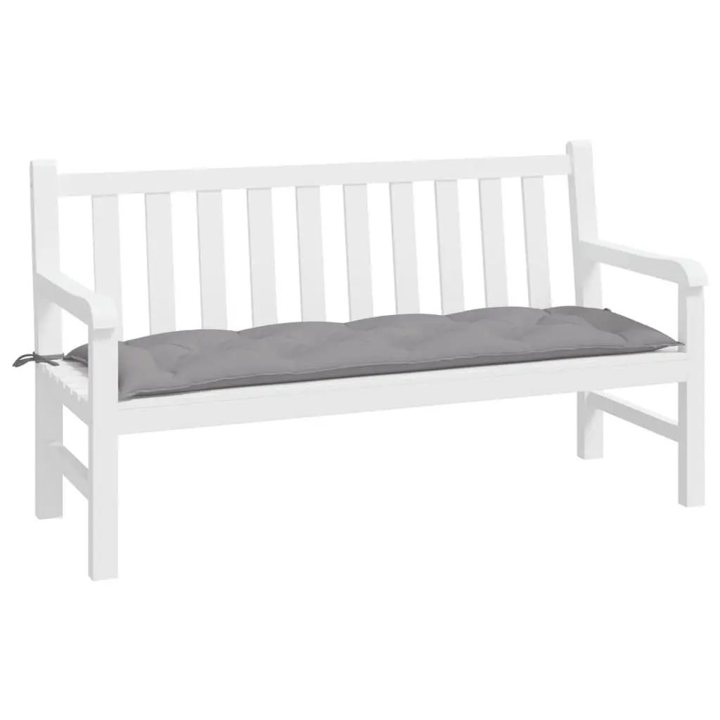 Grey Garden Bench Cushion 150x50 cm
