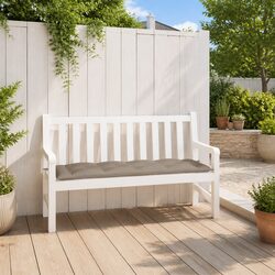 Taupe Garden Bench Cushion 150x50x7 cm Outdoor Pad