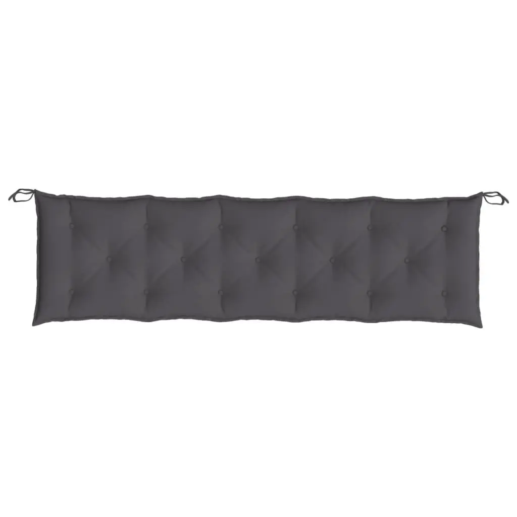 Garden Bench Cushion Oxford Fabric 180x50x7cm Anthracite