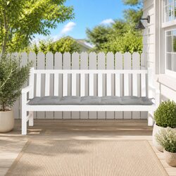 High-Quality Grey Garden Bench Cushion 180x50x7cm