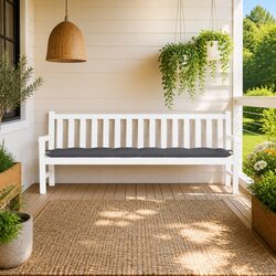 Anthracite Garden Bench Cushion 200x50x7cm Oxford Fabric