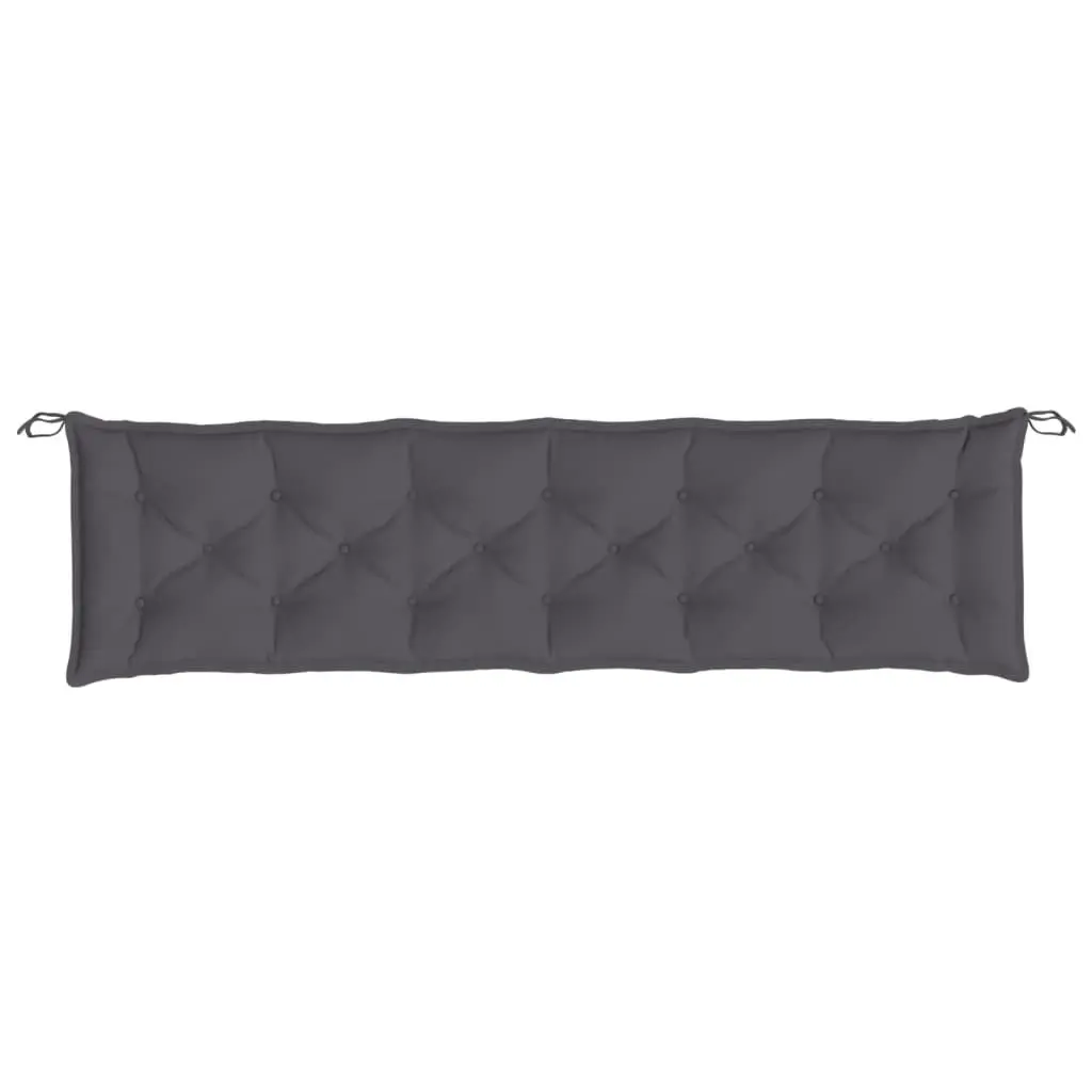 Anthracite Garden Bench Cushion 200x50x7cm Oxford Fabric