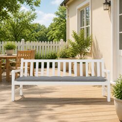 Durable Garden Bench Cushion Grey 200x50x7cm