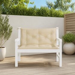 Durable Beige Garden Bench Cushions for Outdoor Comfort