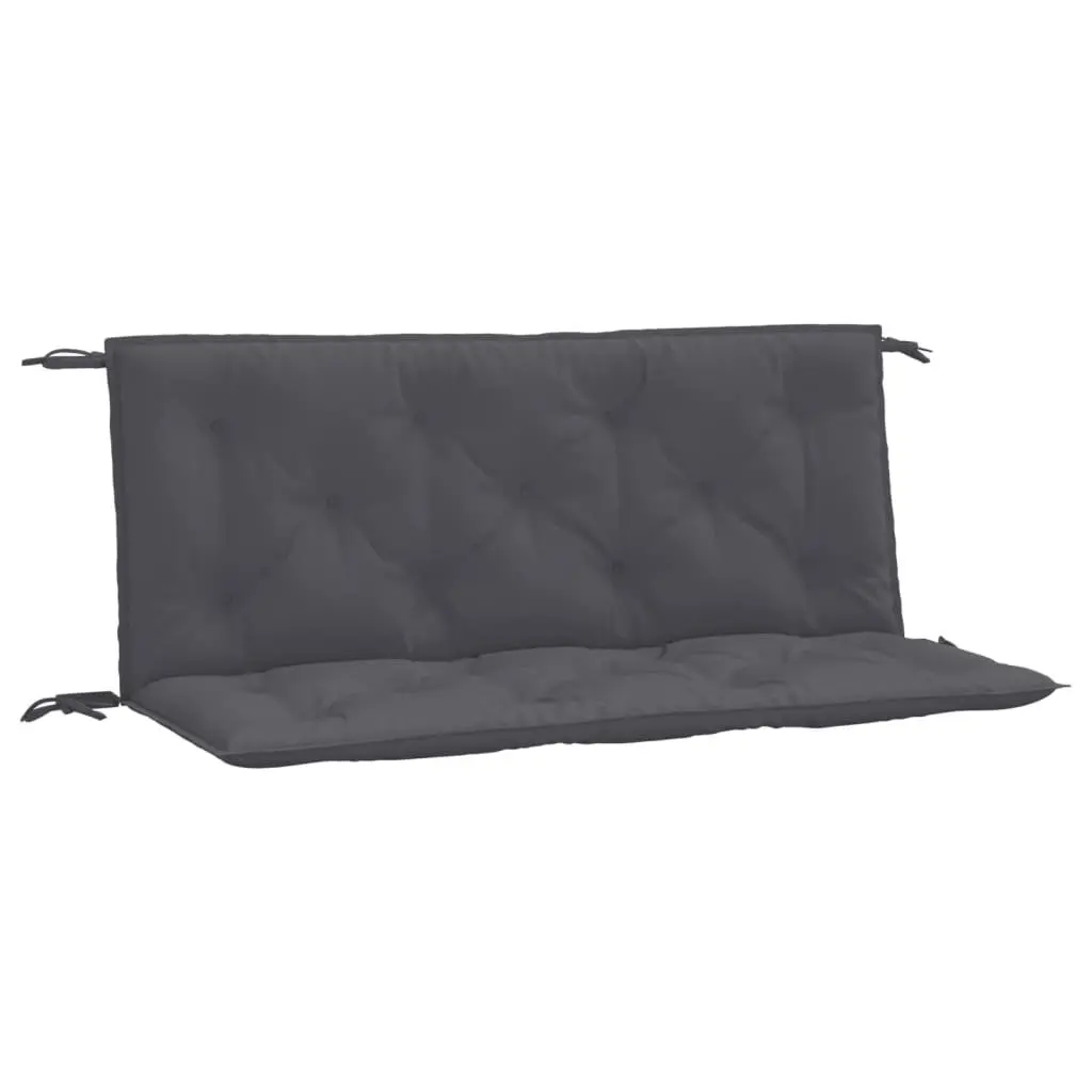 Oxford Fabric Garden Bench Cushions 2pcs Anthracite