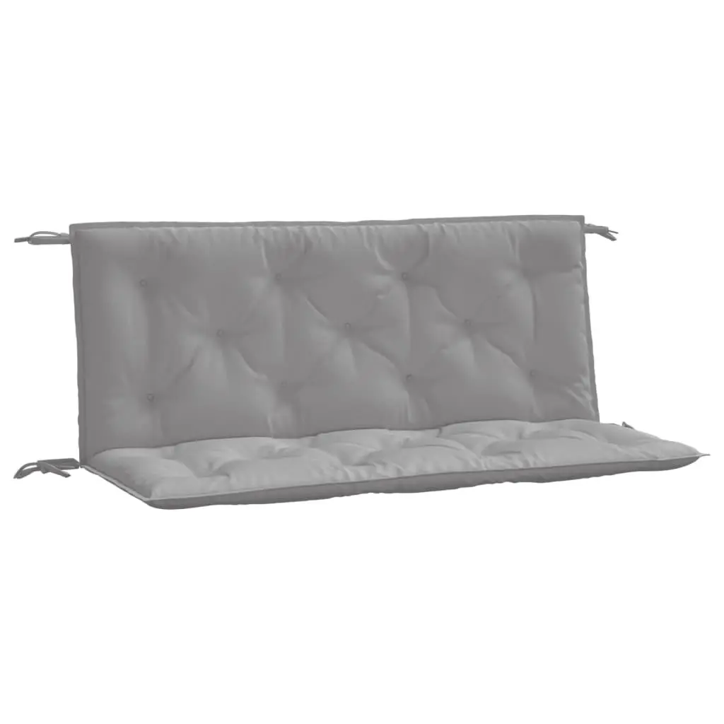 Grey Garden Bench Cushions 2pc Set 120x50x7cm