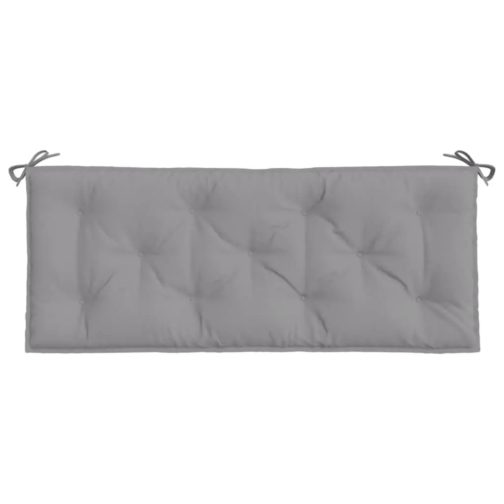Grey Garden Bench Cushions 2pc Set 120x50x7cm