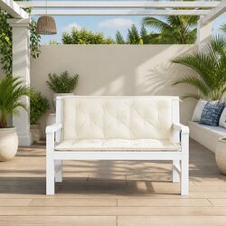 Durable Garden Bench Cushions 2 Pack for Outdoor Use