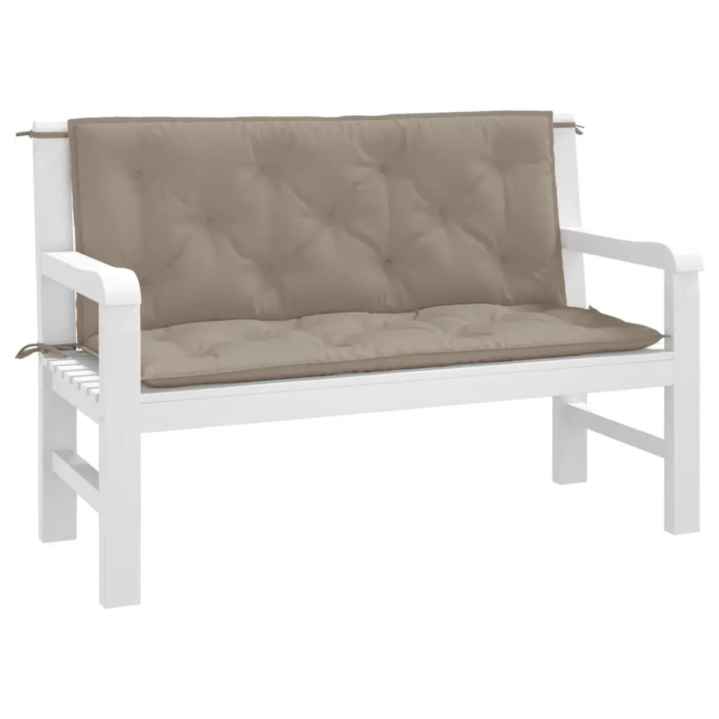 Garden Bench Cushions 2 Pack in Taupe
