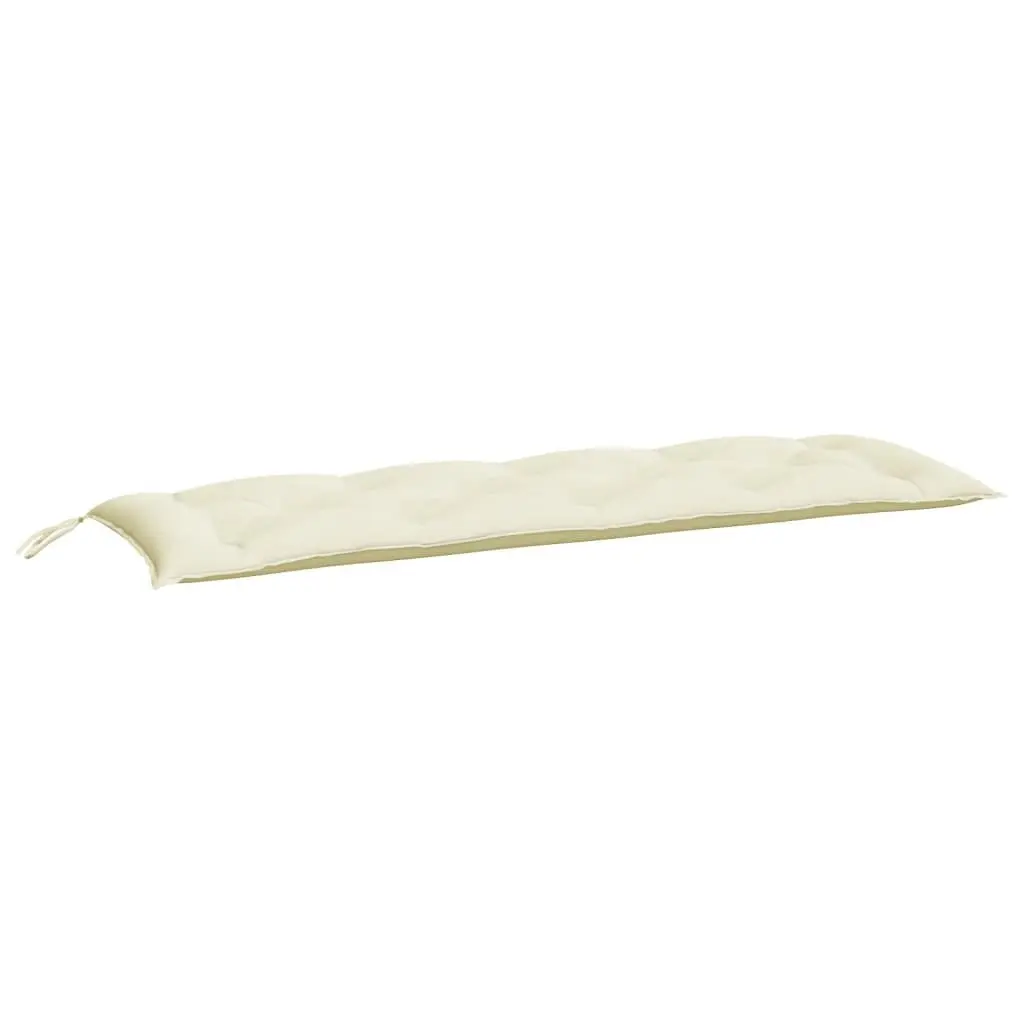 Garden Bench Cushions Oxford Fabric 150 x 50 x 7 cm Cream 2 Pieces