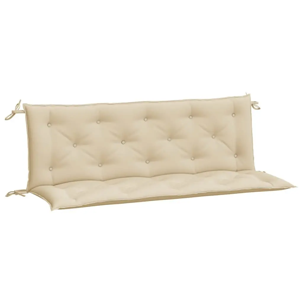 Outdoor Seating Pad 2 Pieces Beige Oxford Fabric 150x50x7cm Water Resistant Garden Bench Cushions