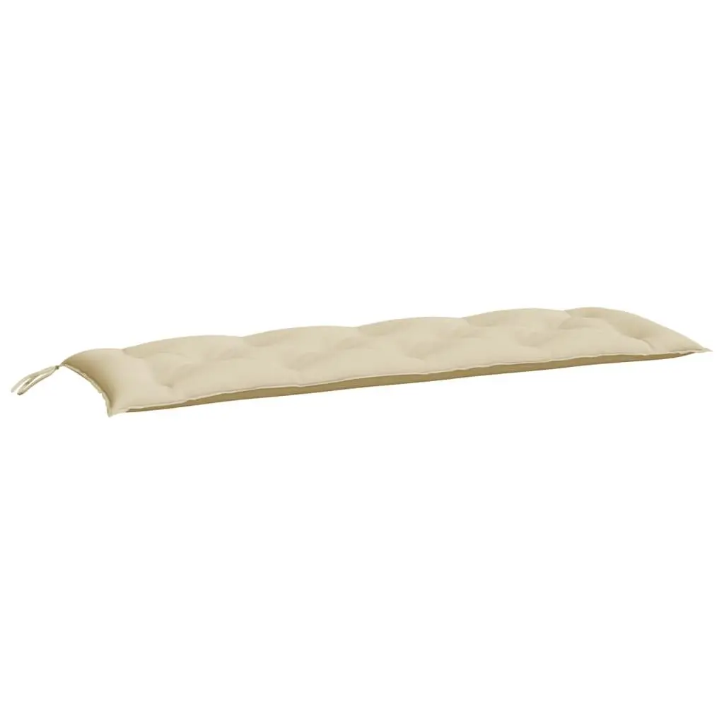 Outdoor Seating Pad 2 Pieces Beige Oxford Fabric 150x50x7cm Water Resistant Garden Bench Cushions
