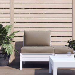 Taupe Oxford Fabric Pallet Cushions 2 Pack for Outdoor Seating