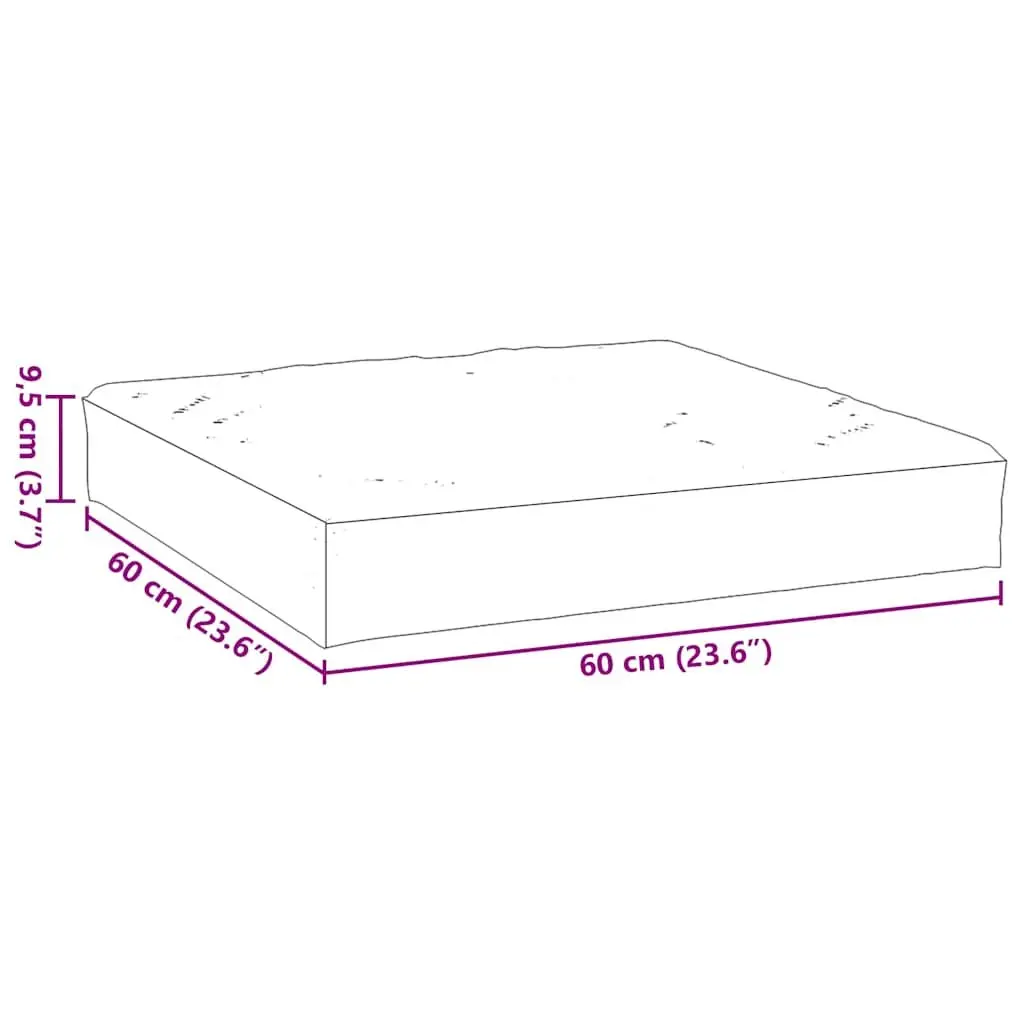 Pallet Cushion in Anthracite 60x60x9.5 cm
