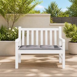 Outdoor Grey Garden Bench Cushion 110x50x7cm Oxford Fabric