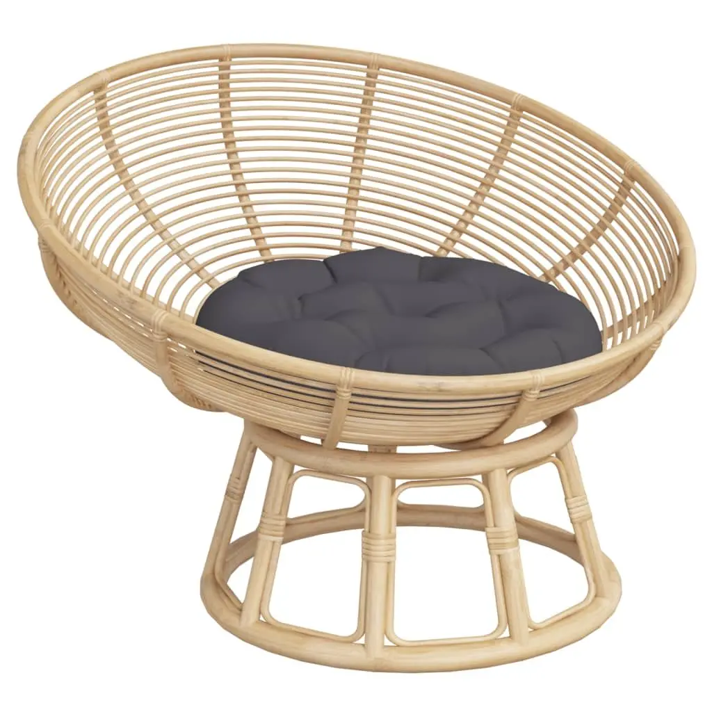 Round Outdoor Cushion 60cm Anthracite for Garden