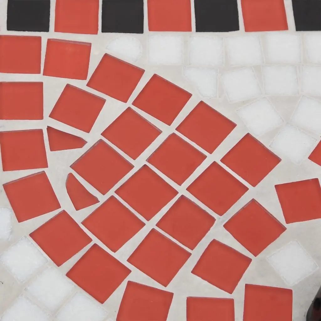 Parasol Base Iron Powder Coated Square Terracotta Ceramic Tile