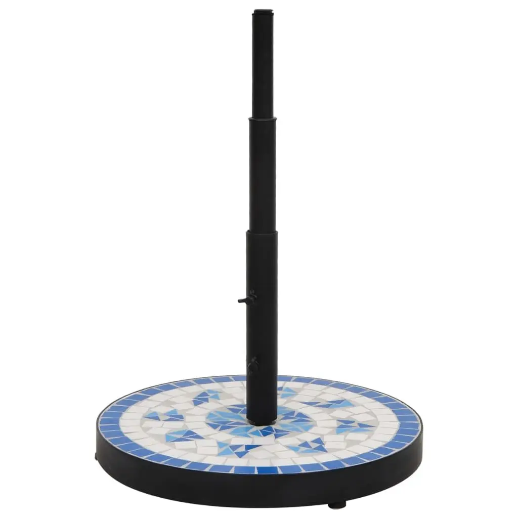 Round Blue White Parasol Base for Umbrellas