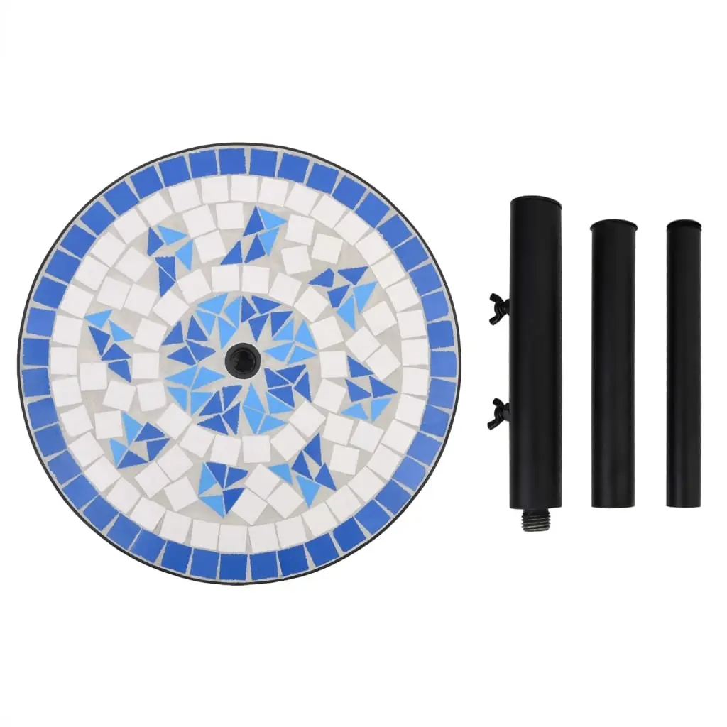 Round Blue White Parasol Base for Umbrellas