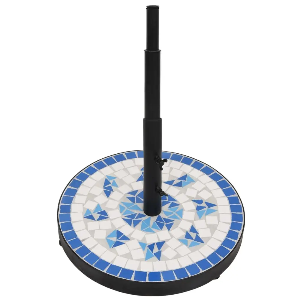 Round Blue White Parasol Base for Umbrellas