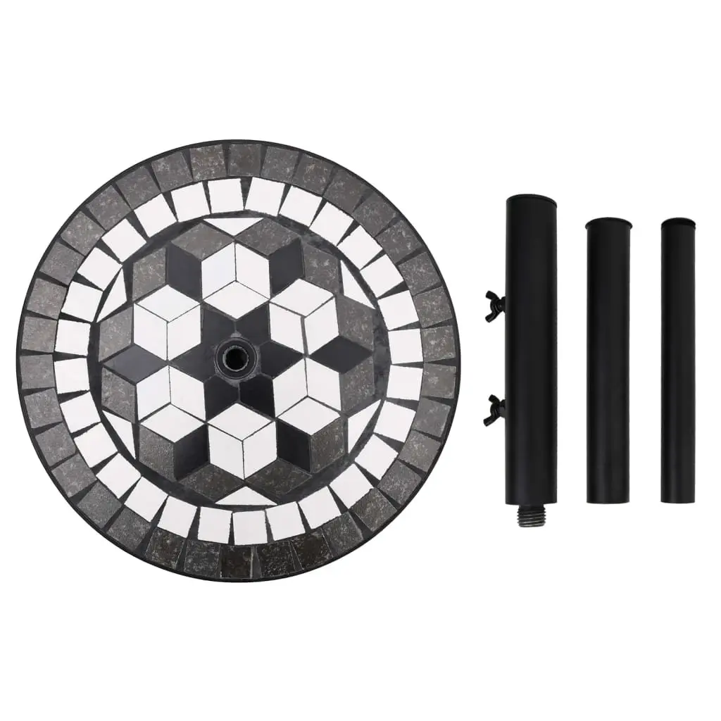 Round Black Parasol Base for Outdoor Umbrellas