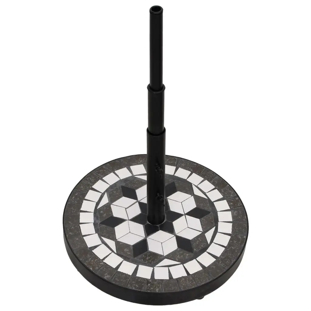 Round Black Parasol Base for Outdoor Umbrellas