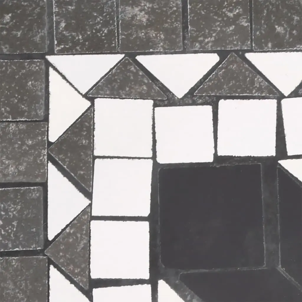 Parasol Base Iron Ceramic Tile Square Black 12kg